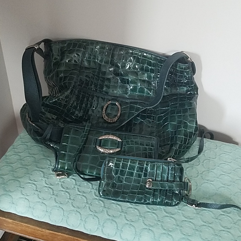 Brighton 3 piece leather bag set